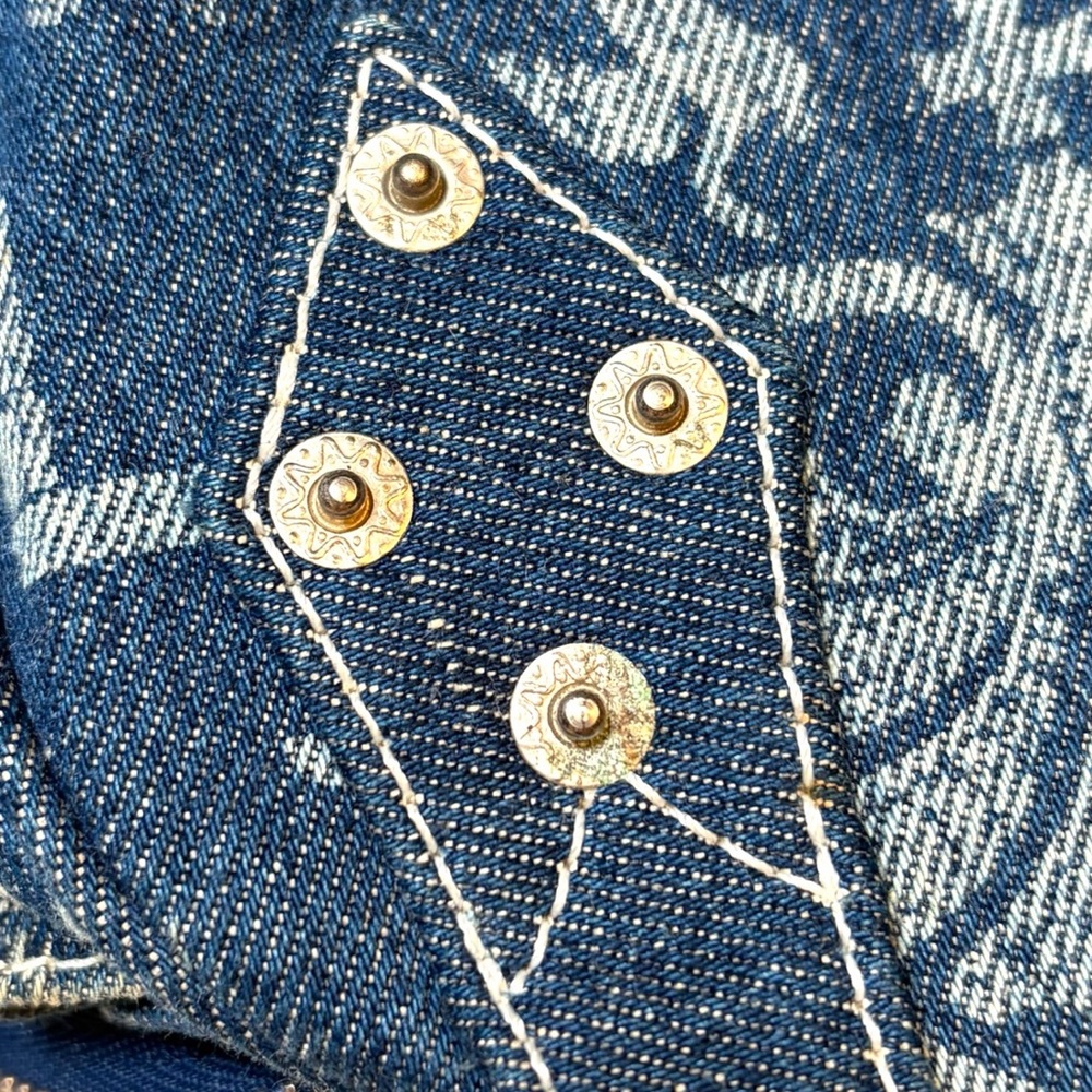 RARE Vivienne Westwood S/S 1992 reprinted Boulle Print Jean Bowler Bag - Picture 7 of 13